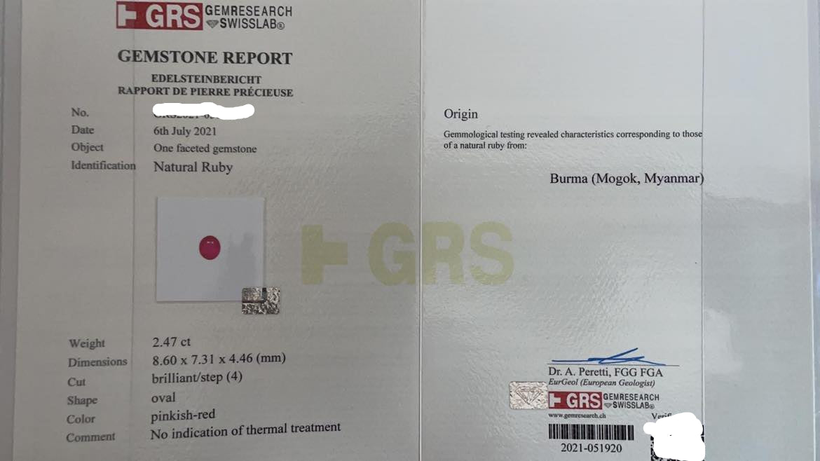 BURMA MOGOK RUBY