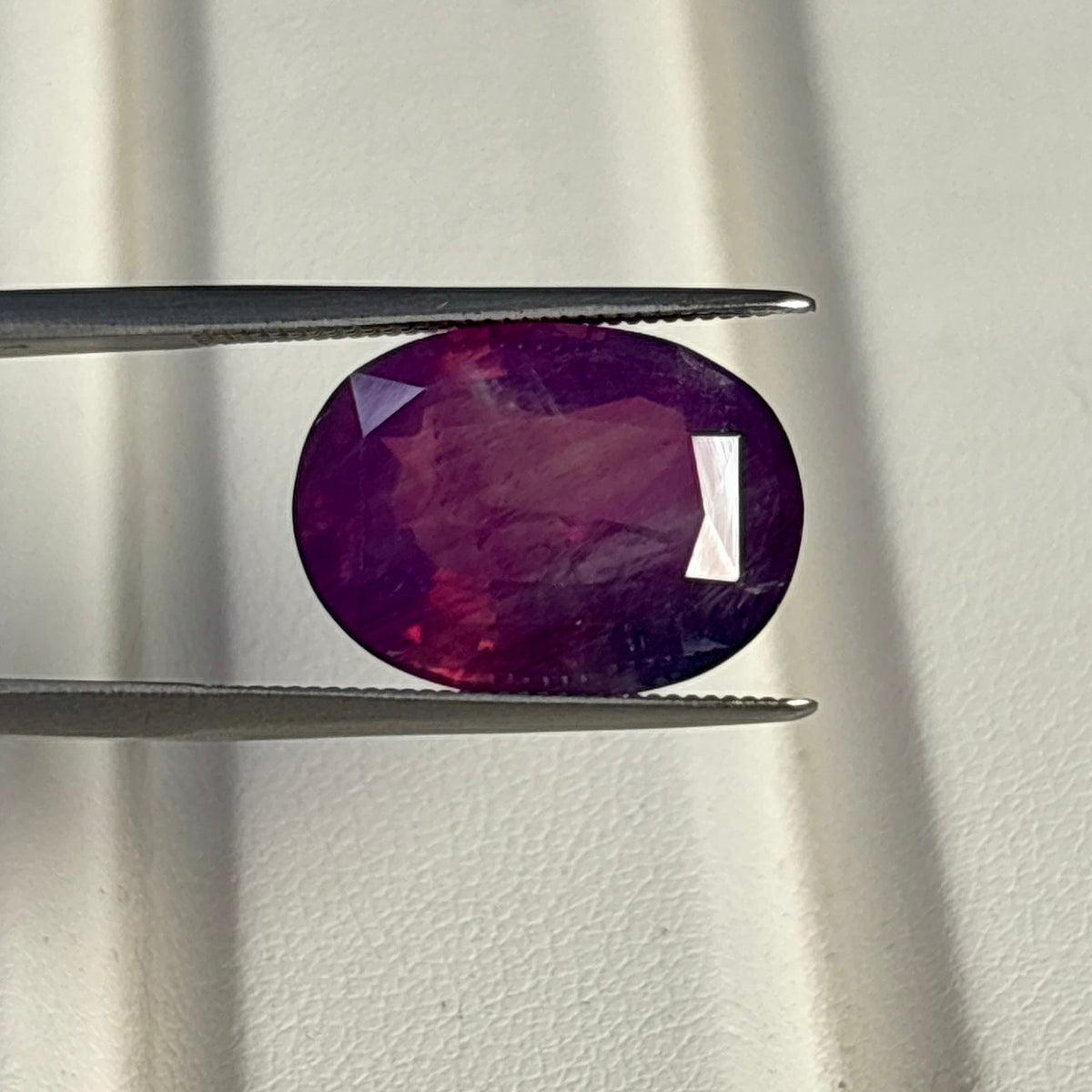 A KASHMIR GRS PURPLE PINK SAPPHIRE 12.93 CTS