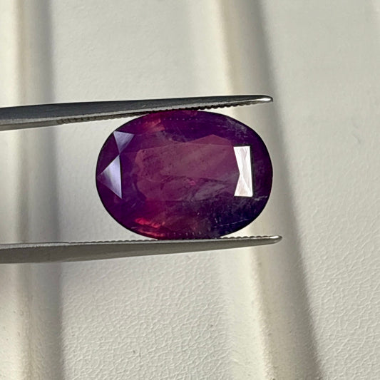 A KASHMIR GRS PURPLE PINK SAPPHIRE 12.93 CTS